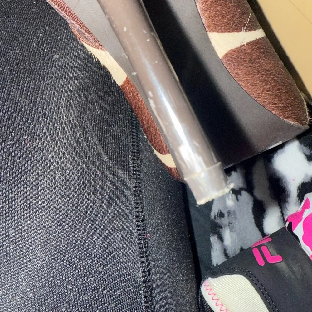 Michael Kors Brown Patterned Peep-Toe Heels - Picture 4 of 5